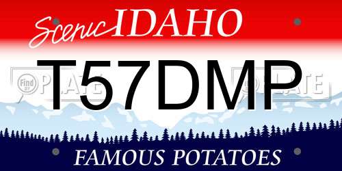 T57DMP Idaho License Plate