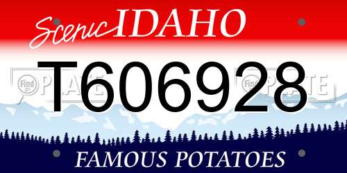 T606928 Idaho License Plate