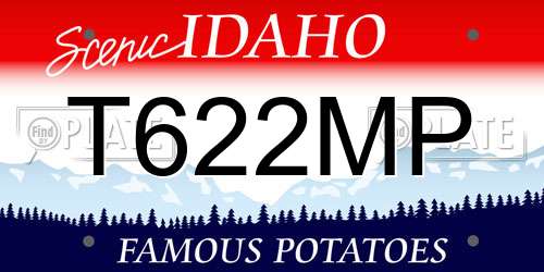 T622MP Idaho License Plate