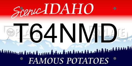 T64NMD Idaho License Plate
