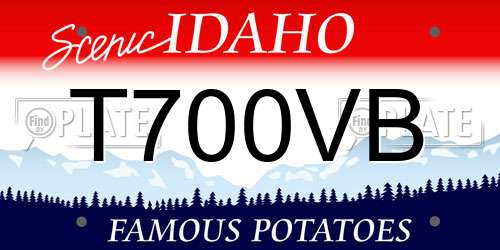 T700VB Idaho License Plate