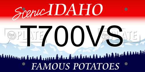 T700VS Idaho License Plate