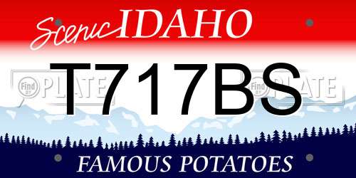 T717BS Idaho License Plate