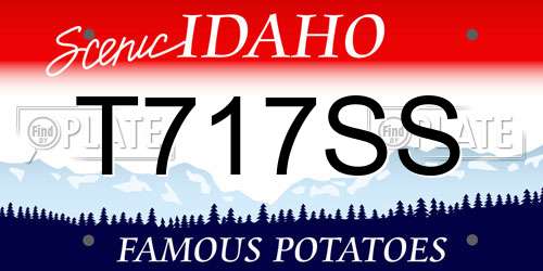 T717SS Idaho License Plate