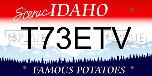T73ETV Idaho License Plate