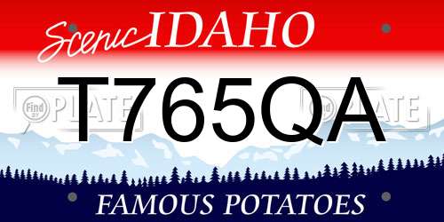 T765QA Idaho License Plate