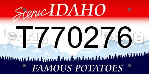 T770276 Idaho License Plate