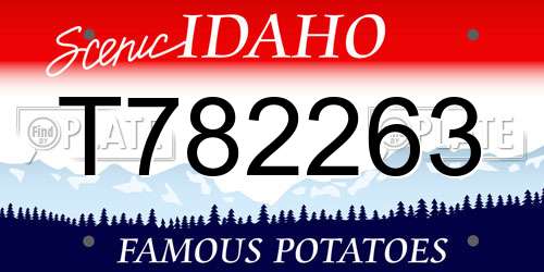 T782263 Idaho License Plate