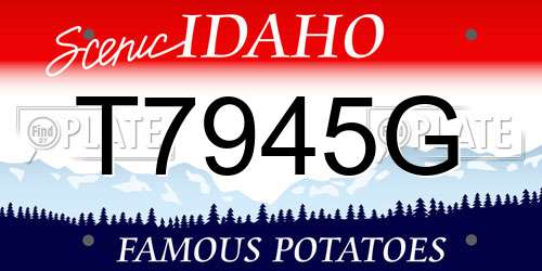 T7945G Idaho License Plate