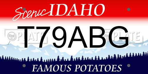 T79ABG Idaho License Plate