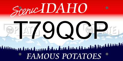 T79QCP Idaho License Plate