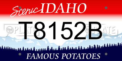 T8152B Idaho License Plate