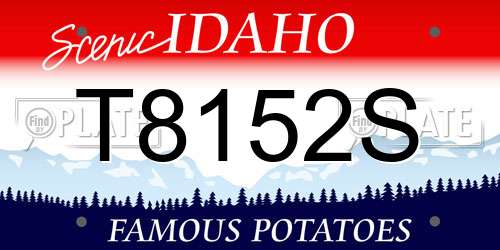 T8152S Idaho License Plate