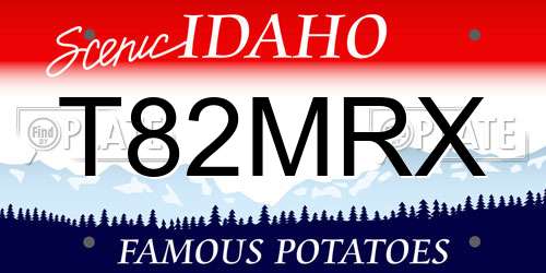 T82MRX Idaho License Plate