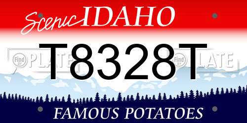 T8328T Idaho License Plate