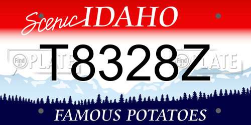 T8328Z Idaho License Plate