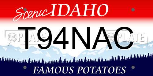 T94NAC Idaho License Plate
