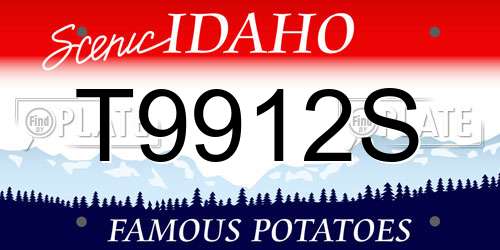 T9912S Idaho License Plate