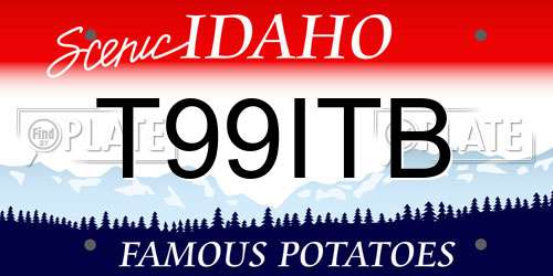 T99ITB Idaho License Plate