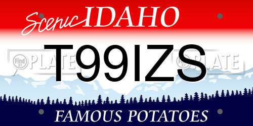 T99IZS Idaho License Plate
