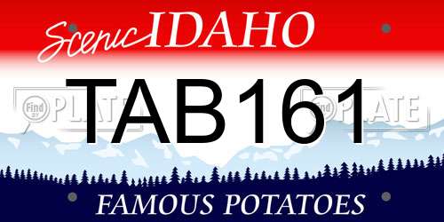 TAB161 Idaho License Plate