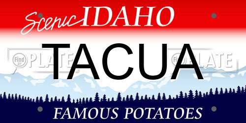 TACUA Idaho License Plate