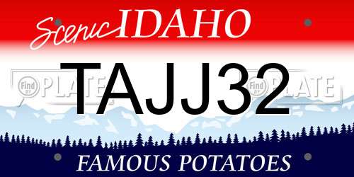 TAJJ32 Idaho License Plate
