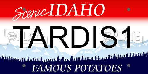 TARDIS1 Idaho License Plate