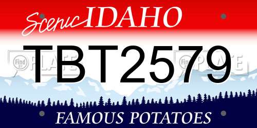 TBT2579 Idaho License Plate