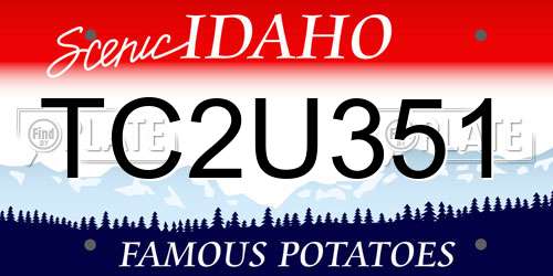 TC2U351 Idaho License Plate