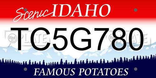 TC5G780 Idaho License Plate