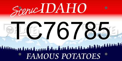 TC76785 Idaho License Plate
