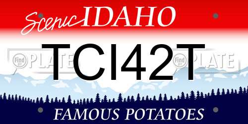 TCI42T Idaho License Plate