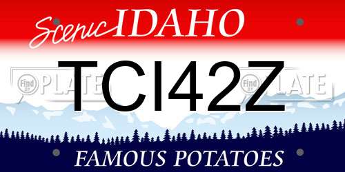 TCI42Z Idaho License Plate