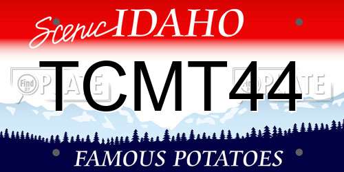 TCMT44 Idaho License Plate