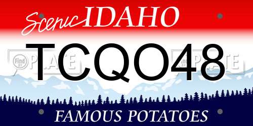 TCQO48 Idaho License Plate