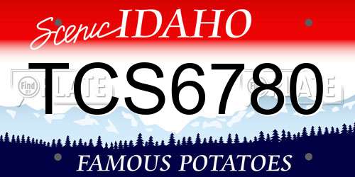 TCS6780 Idaho License Plate