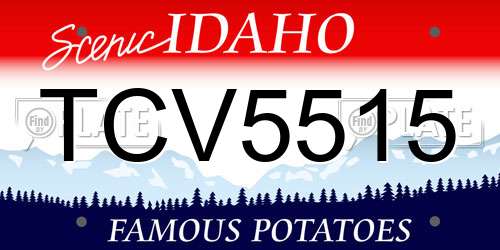 TCV5515 Idaho License Plate
