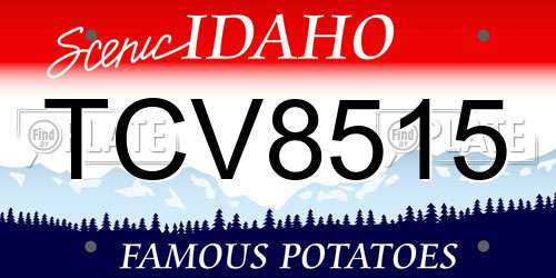 TCV8515 Idaho License Plate