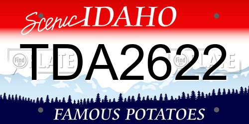 TDA2622 Idaho License Plate