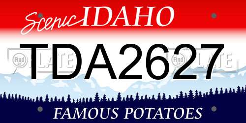 TDA2627 Idaho License Plate