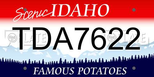 TDA7622 Idaho License Plate