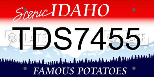 TDS7455 Idaho License Plate