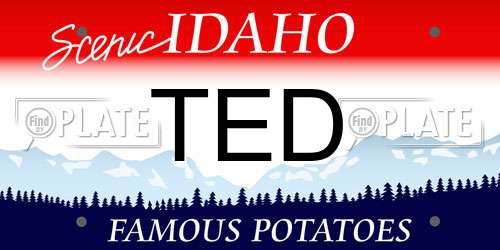 TED Idaho License Plate