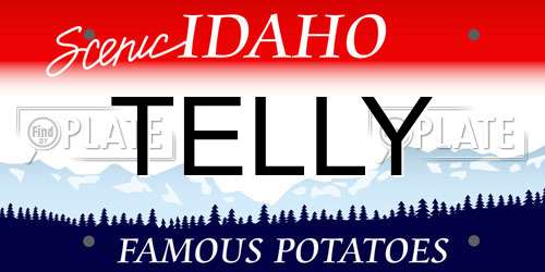 TELLY Idaho License Plate