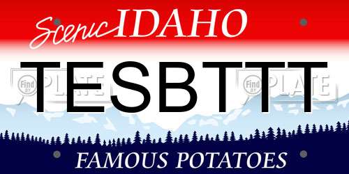 TESBTTT Idaho License Plate
