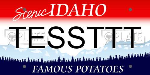 TESSTTT Idaho License Plate