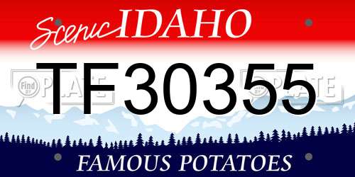 TF30355 Idaho License Plate