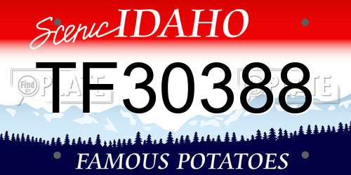 TF30388 Idaho License Plate