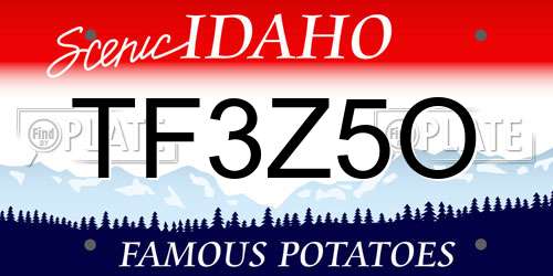 TF3Z5O Idaho License Plate